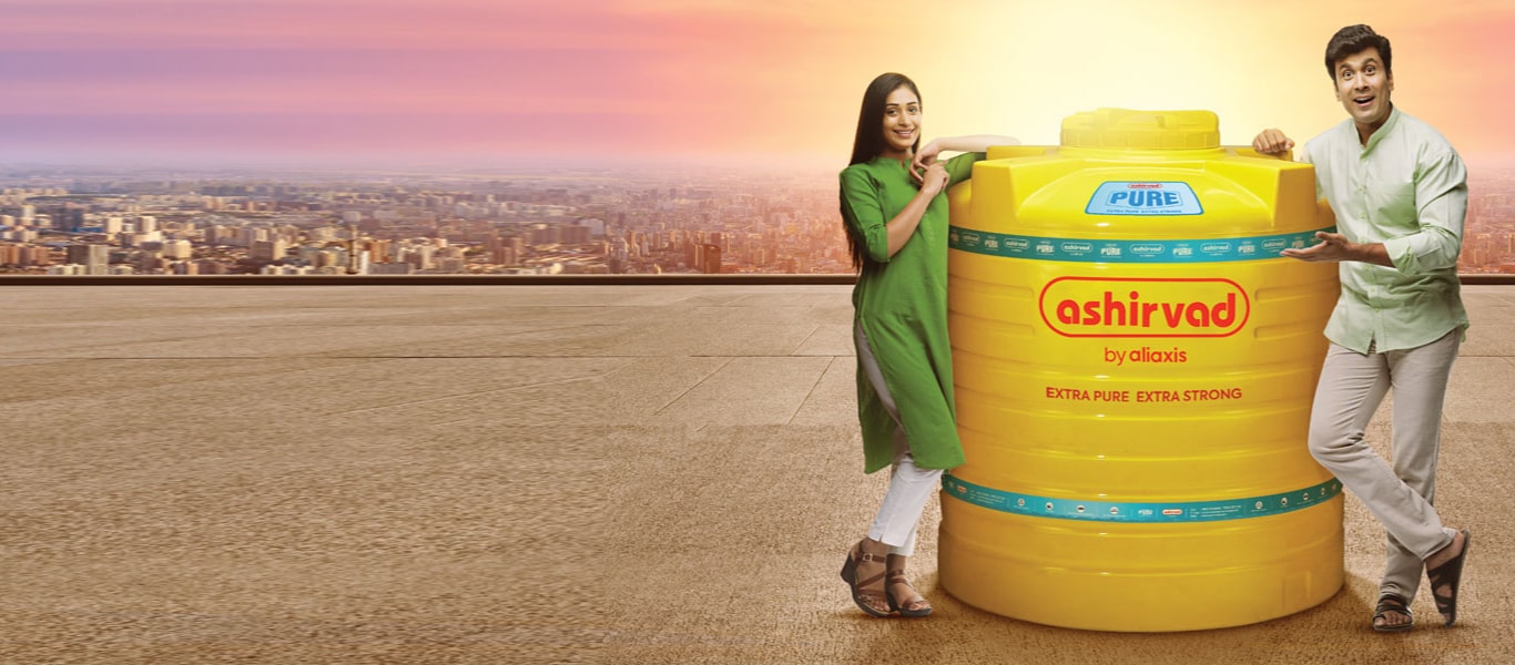 Ashirvad Water Tank with Nano Silver Technology - Yellow