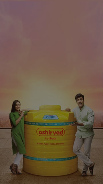 Ashirvad Water Tank with Nano Silver Technology - Yellow