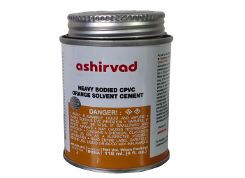 Ashirvad's 2 Step CPVC Solvent Cement Orange Coloured