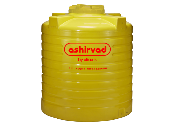 Ashirvad yellow water tank for storing and distributing water