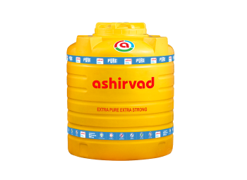 Ashirvad yellow water tank for storing and distributing water