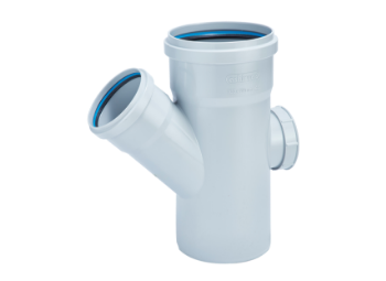 Reducing Y With Door - An uPVC SWR pipe fitting from Ashirvad 